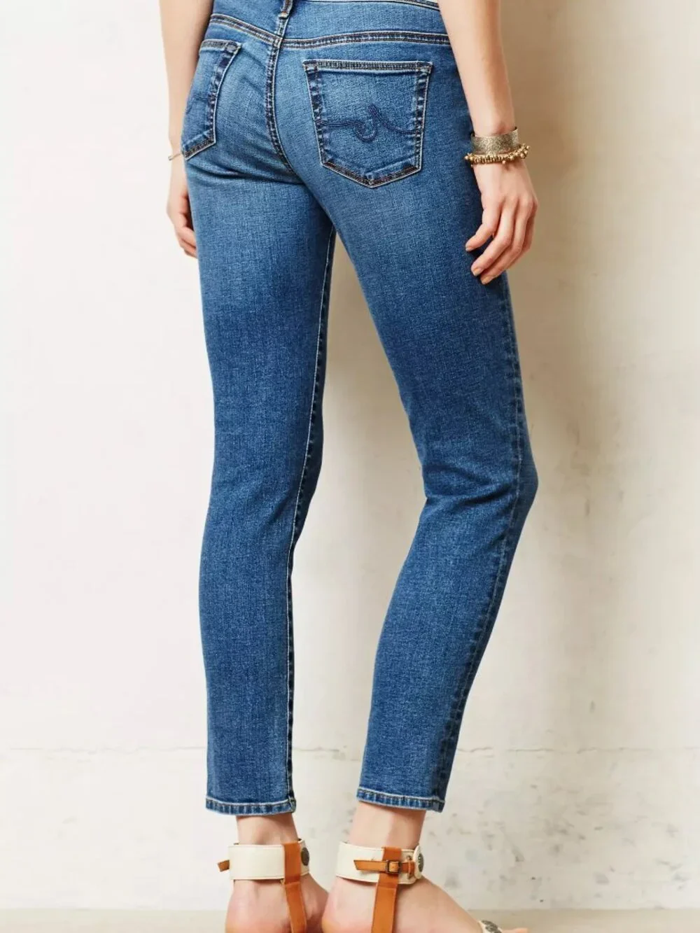 AG Adriano Goldschmied The Stevie Ankle Slim Straight Jeans Size 26R